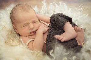 Sesión de fotos de bebé recién nacido newborn en Cartagena